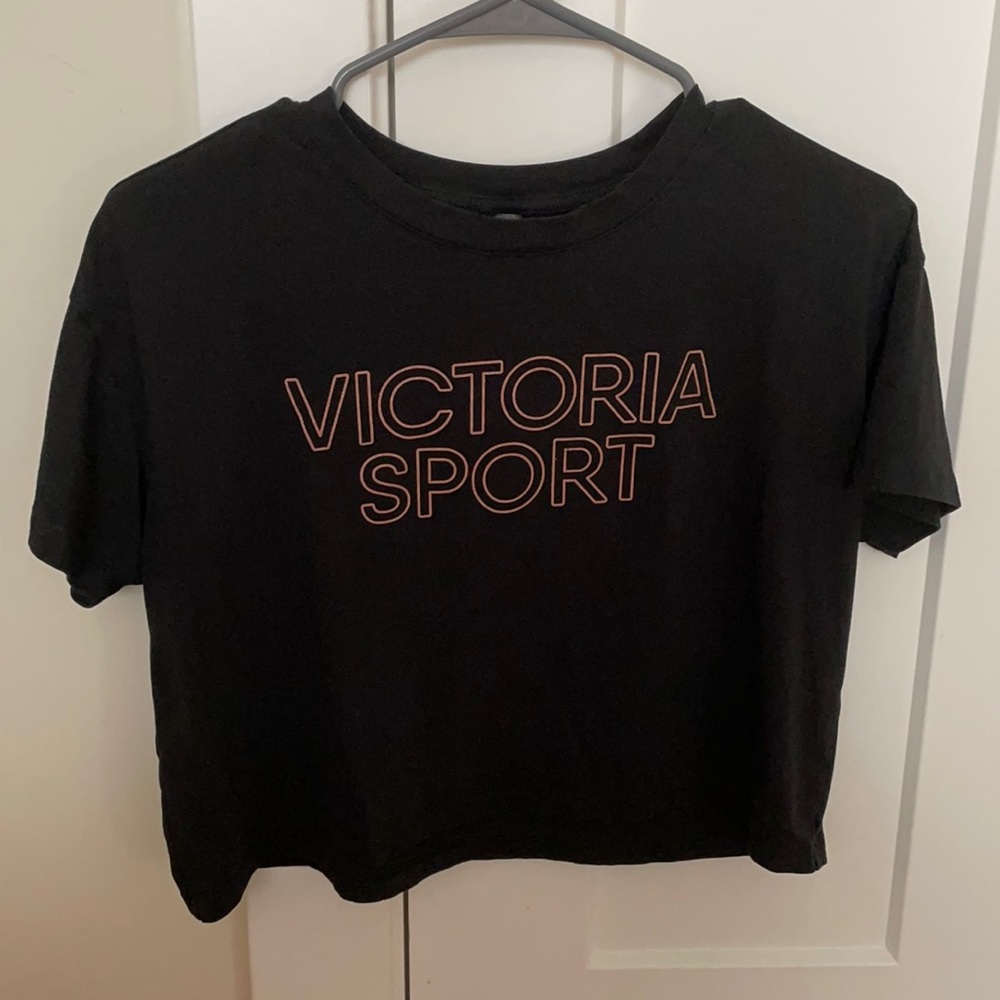 Black crop Victoria Secret Sport top